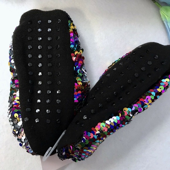 ❌SOLD❌ More than Magic NWT Sequins Slippers Girls M/L (Shoe Size 2-5) - Picture 6 of 8